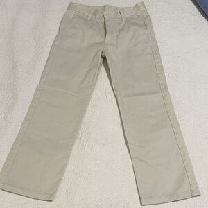 EUC TBBC Boys Khaki Chinos Preppy Stone Pants Size 7